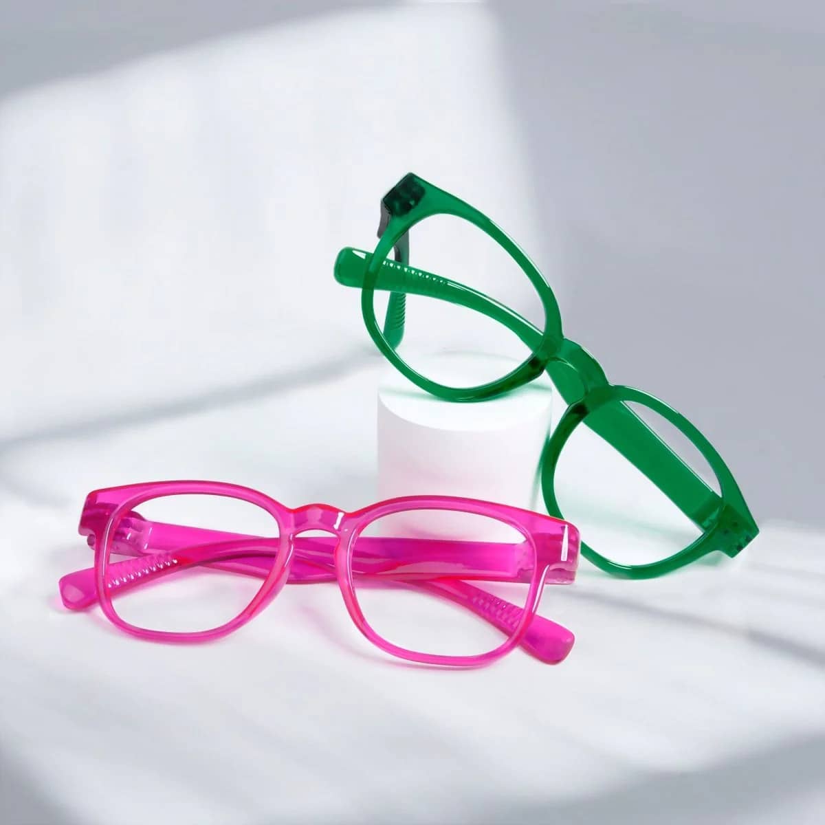 Square Screwless Metalless Reading Glasses NR144 - eyekeeper.com