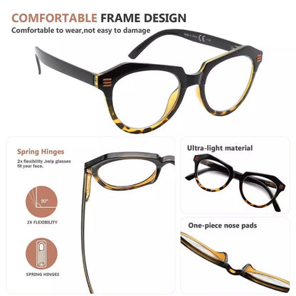 10 Pack Cat - eye Reading Glasses Stylish Readers R2110eyekeeper.com