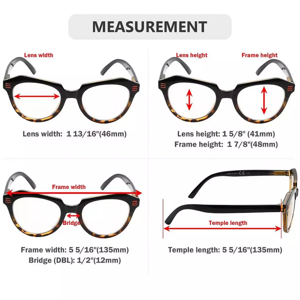 10 Pack Cat - eye Reading Glasses Stylish Readers R2110eyekeeper.com