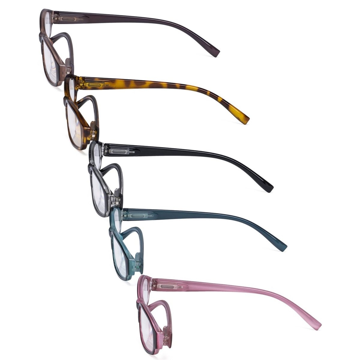 10 Pack Classic Reading Glasses Narrow Frame Small Readers R9104Keyekeeper.com