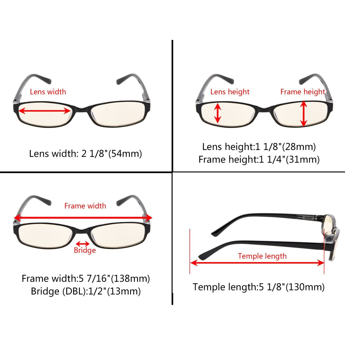 10 Pack Fashion Blue Light Filter Reading Glasses CG908Keyekeeper.com