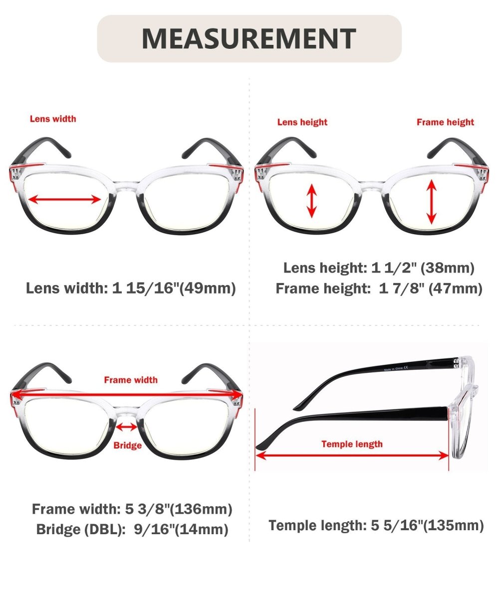 10 Pack Fashionable Reading Glasses Include Two Sunglasses R2114eyekeeper.com