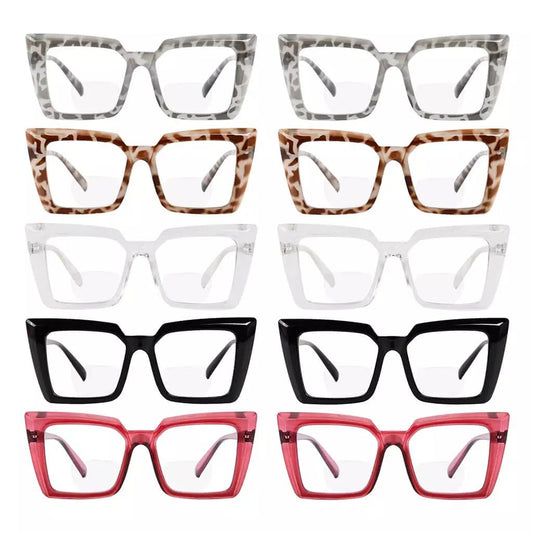 10 Pack Oversized Transition Photochromic Bifocal Reading Glasses BSBR2141eyekeeper.com