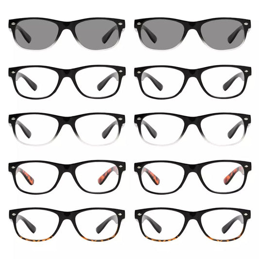 10 Pack Vintage Reading Glasses Include Sunglasses R011eyekeeper.com