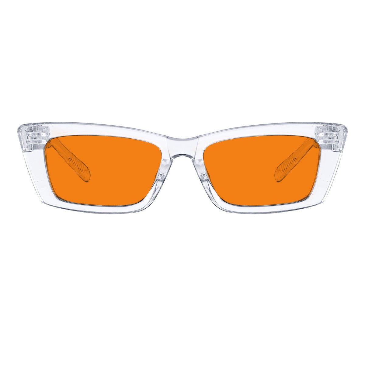 100% Blue Blocking Orange Lens Cat - eye Glasses Metalless R2501 - B98eyekeeper.com