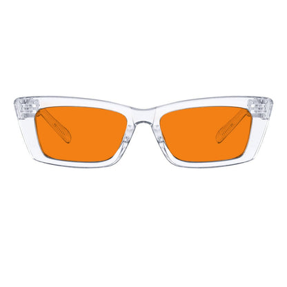 100% Blue Blocking Orange Lens Cat - eye Glasses Metalless R2501 - B98eyekeeper.com