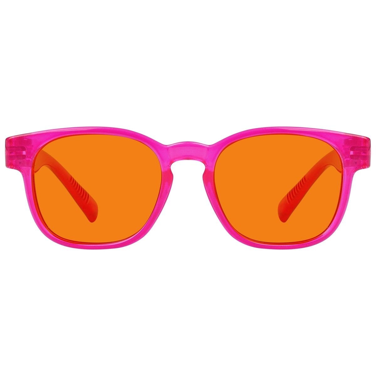 100% Blue Blocking Orange Lens Square Metalless Glasses NR144 - B98eyekeeper.com