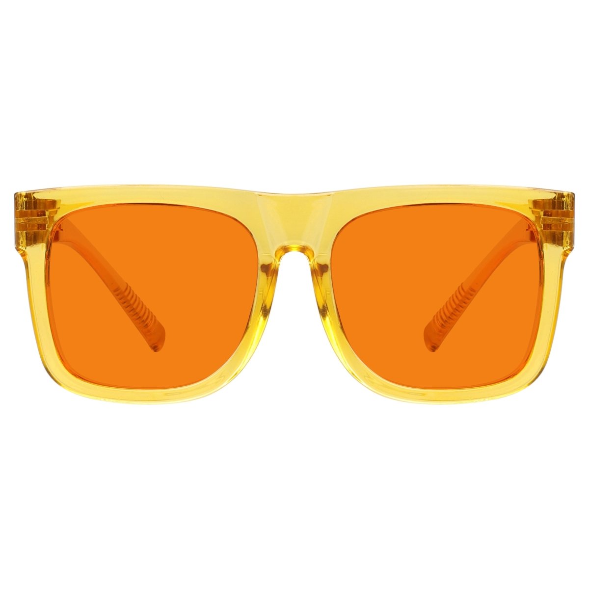 100% Blue Light Blocking Orange Glasses Metalless Screwless Eyewear R2316 - B98eyekeeper.com