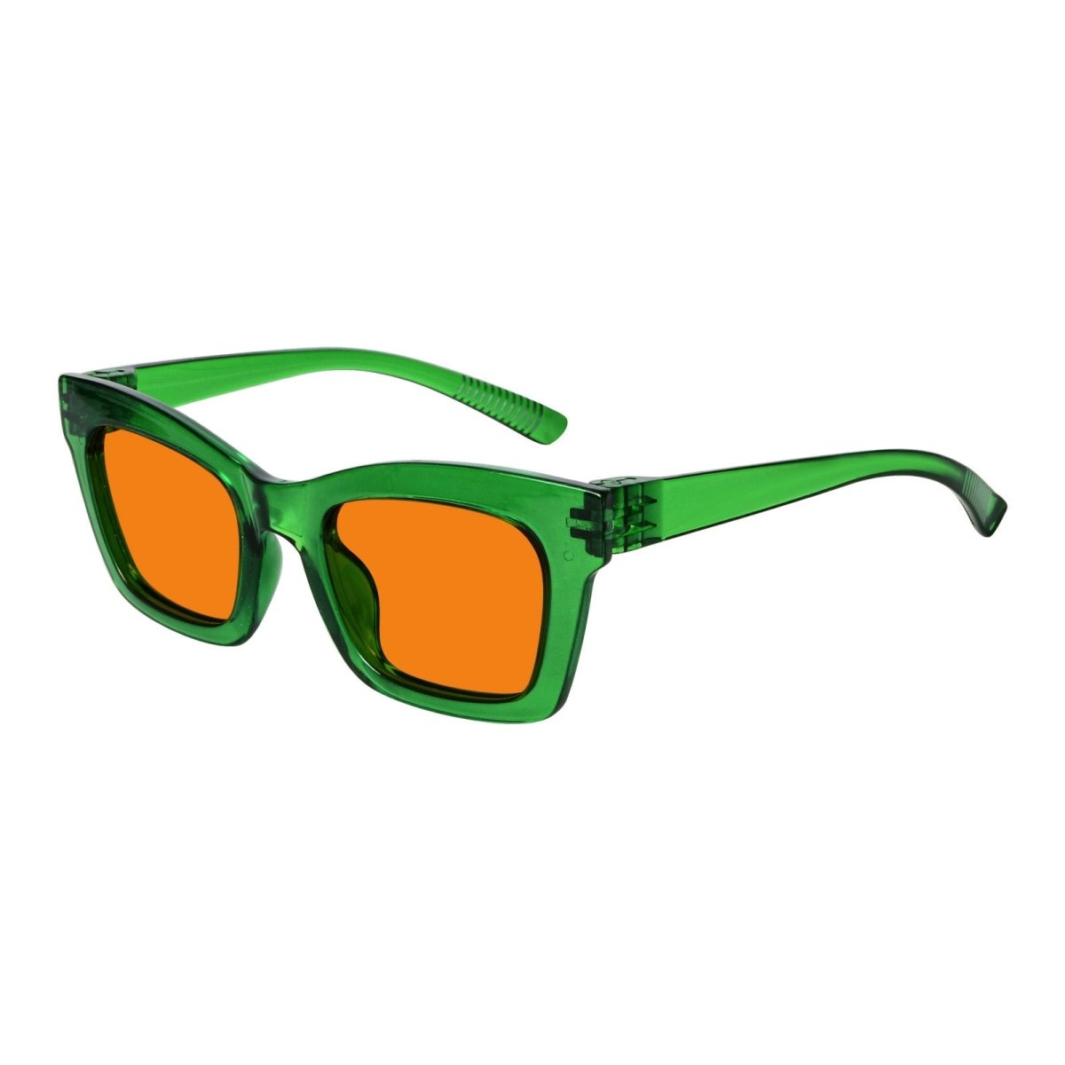 100% Blue Light Blocking Orange Glasses Metalless Screwless R2308 - B98eyekeeper.com