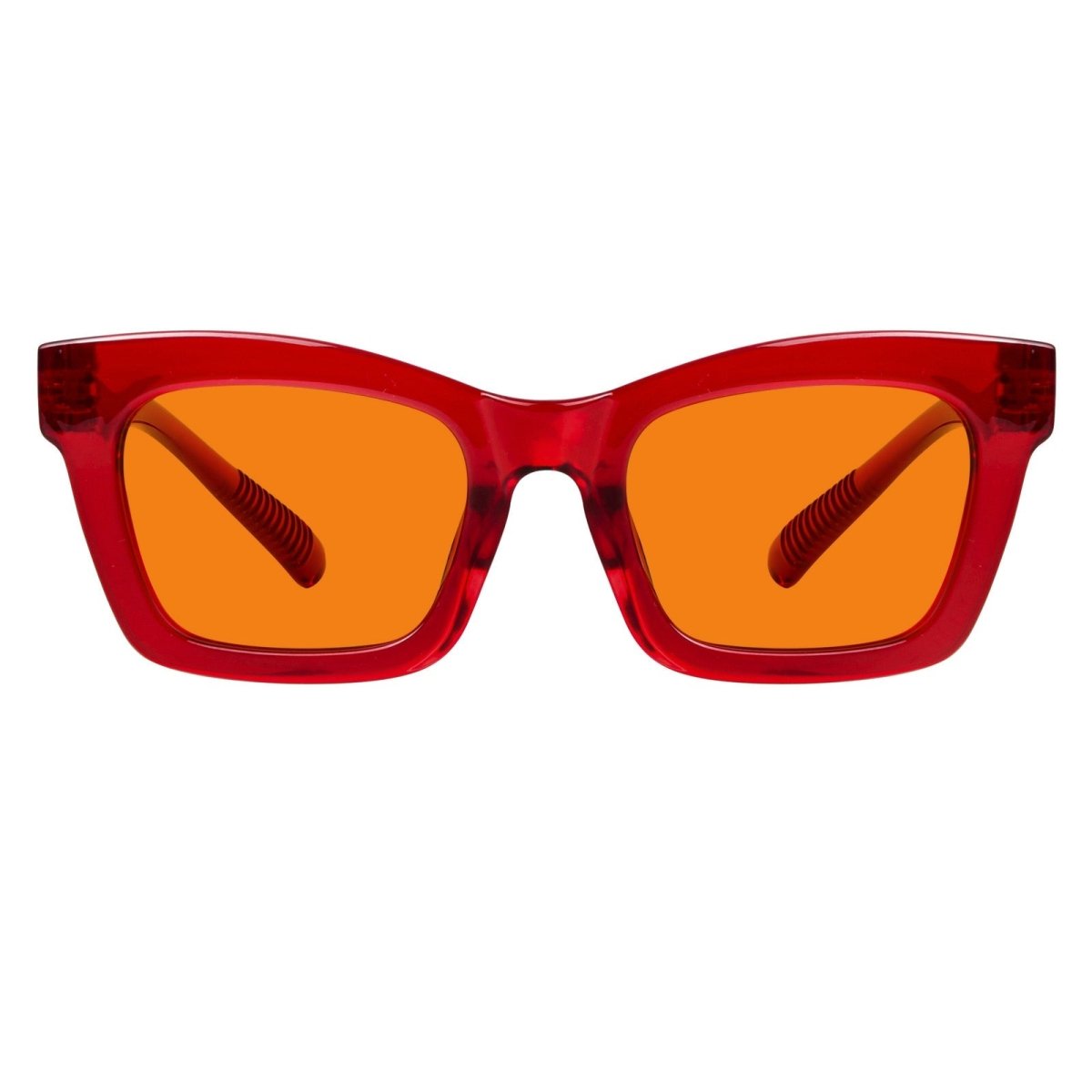 100% Blue Light Blocking Orange Glasses Metalless Screwless R2308 - B98eyekeeper.com