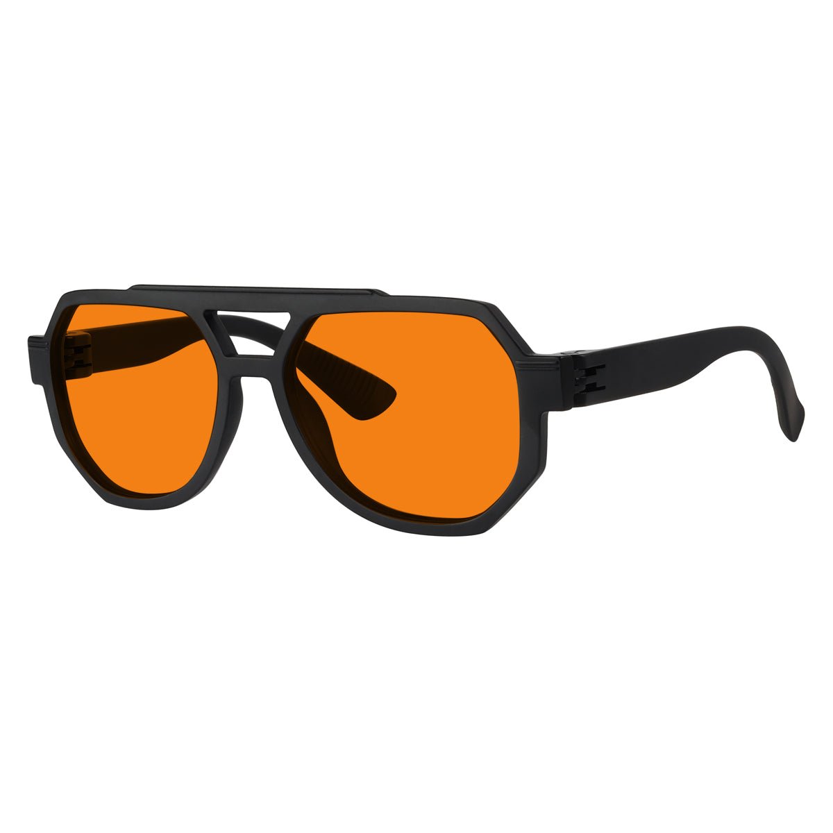 100% Blue Light Blocking Orange Metalless Pilot Glasses R2309 - B98eyekeeper.com