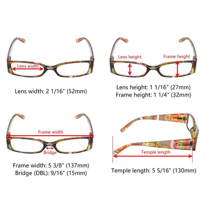 12 Pack Fashion Pattern Arms Reading Glasses R040Geyekeeper.com