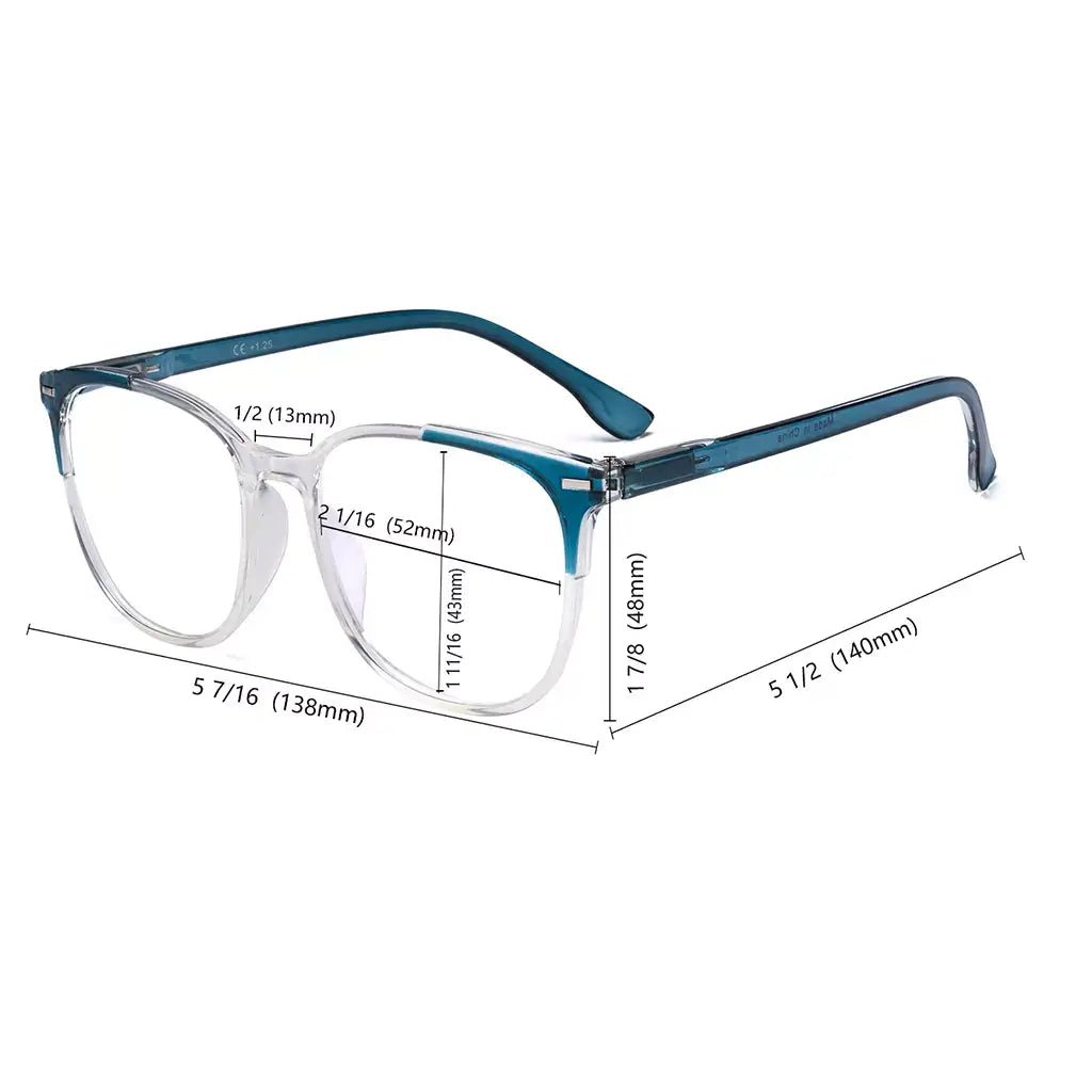 12 Pack Oversized Reading Glasses oval Spring Hinges Readers R9001Ceyekeeper.com