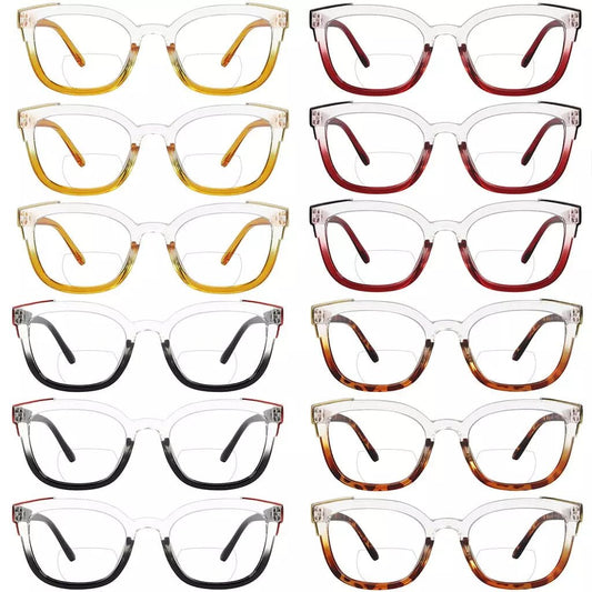 12 Pack Two Tone Bifocal Reading Glasses BR2114eyekeeper.com