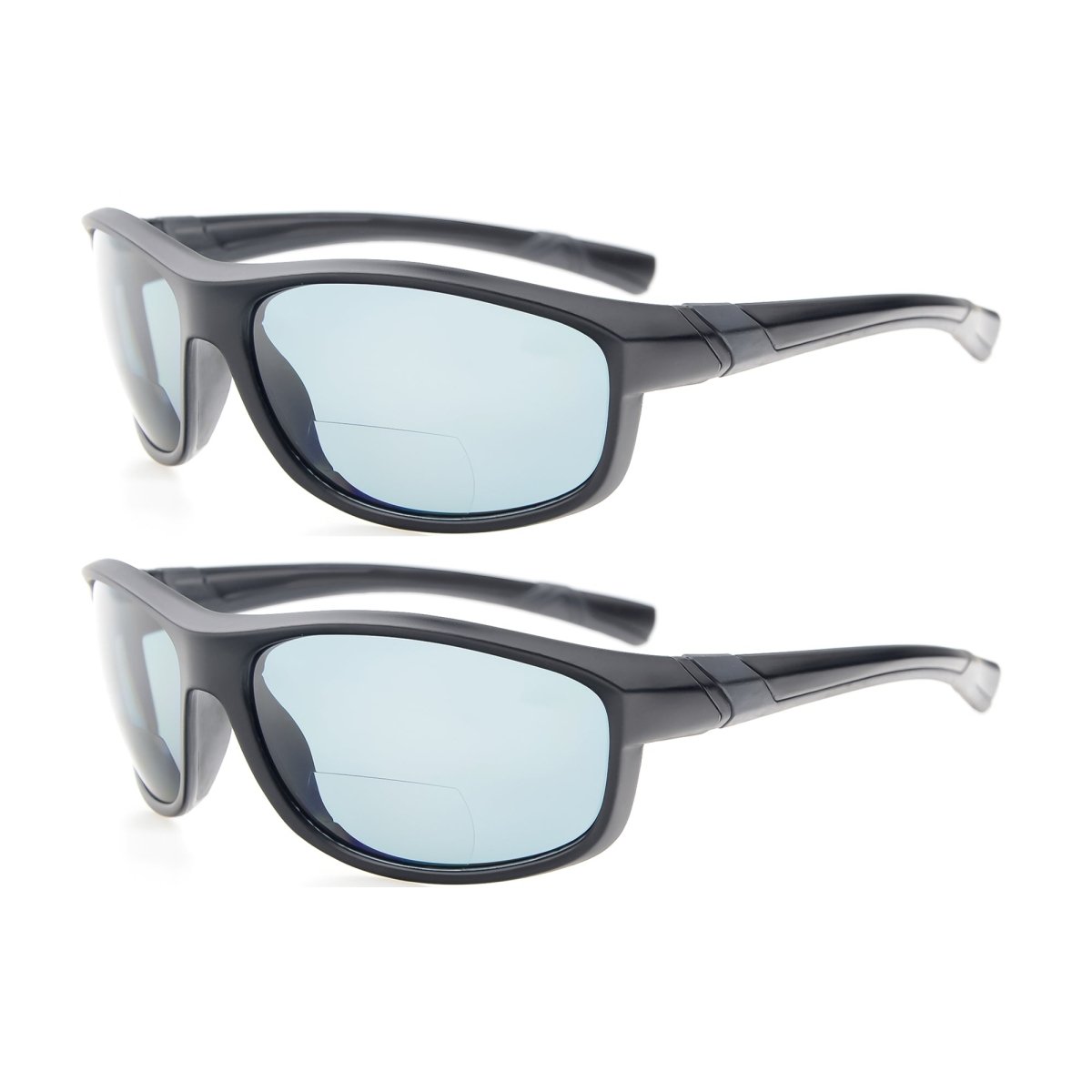 2 Pack TR90 Polarized Sport Bifocal Reading Sunglasses TH6170PGSGeyekeeper.com