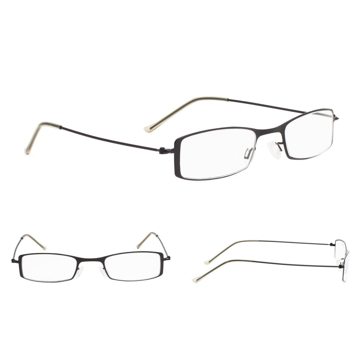 3 Pack Stainless Steel Lightweight Reading Glasses R15005