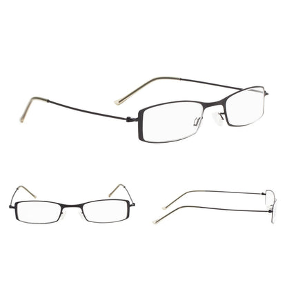 3 Pack Stainless Steel Lightweight Reading Glasses R15005