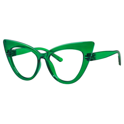 30% Blue Light Blocking Oversized Cat - eye Screwless Glasses R2318 - B15eyekeeper.com