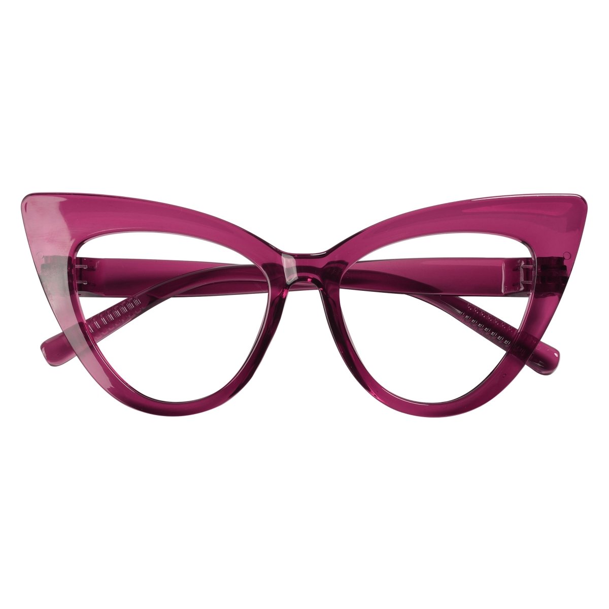 30% Blue Light Blocking Oversized Cat - eye Screwless Glasses R2318 - B15eyekeeper.com