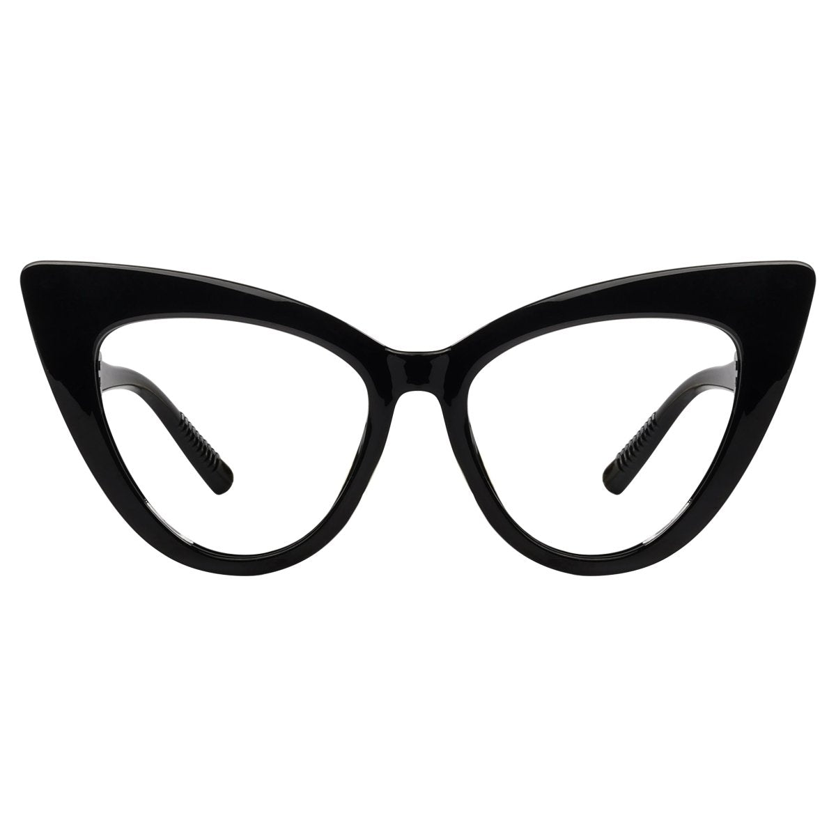 30% Blue Light Blocking Oversized Cat - eye Screwless Glasses R2318 - B15eyekeeper.com