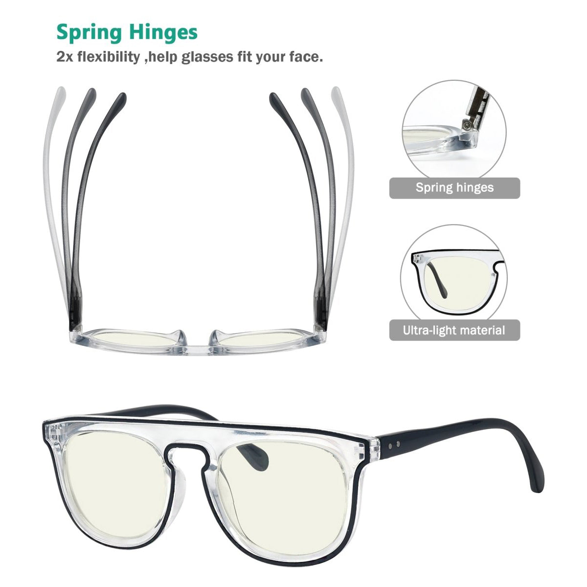 Stylish Computer Reading Glasses UV2122