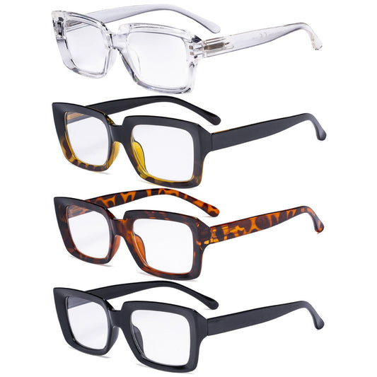 4 paquets de lunettes de lecture élégantes Liseuses à la mode R9107-1