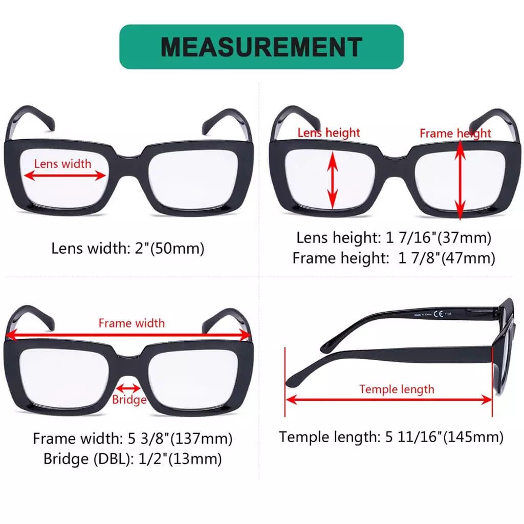 4 Pack Stylish Reading Glasses Fashionable Readers R9107 - 1eyekeeper.com