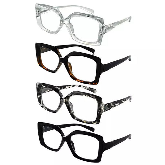 4 Pack Thicker Frame Reading Glasses R2010eyekeeper.com