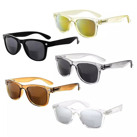 5 Pack Square Bifocal Reading Sunglasses Chic Readers SGS027eyekeeper.com
