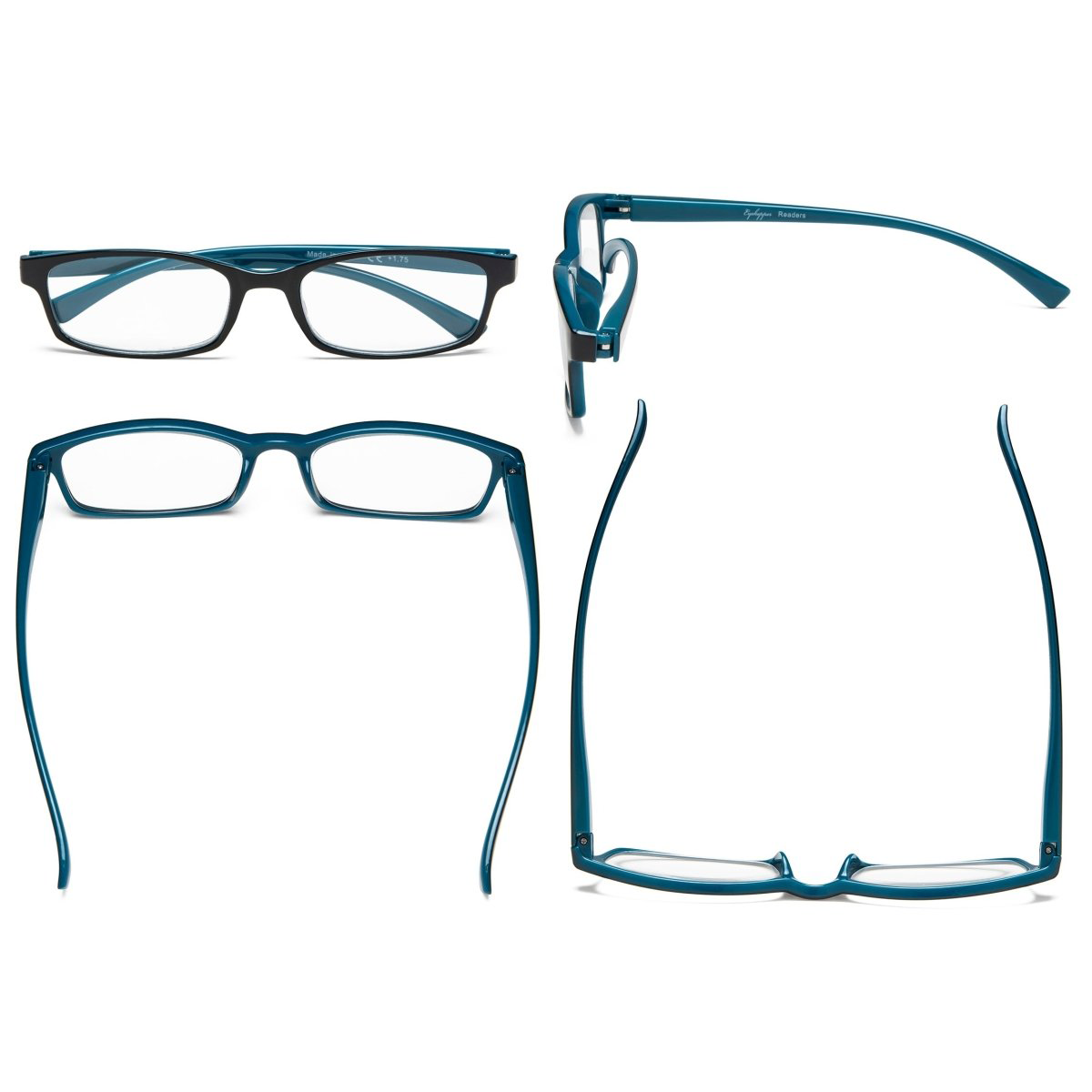 5 Pack Rectangle Stylish Reading Glasses R177