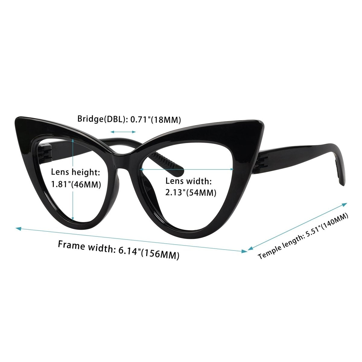 6 Pack 30% Blue Light Blocking Glasses Cat - eye Metalless Screwless Eyewear R2318 - B15eyekeeper.com