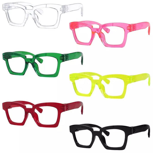 6 Pack Funky Screwless Metalless Reading Glasses NR2019eyekeeper.com