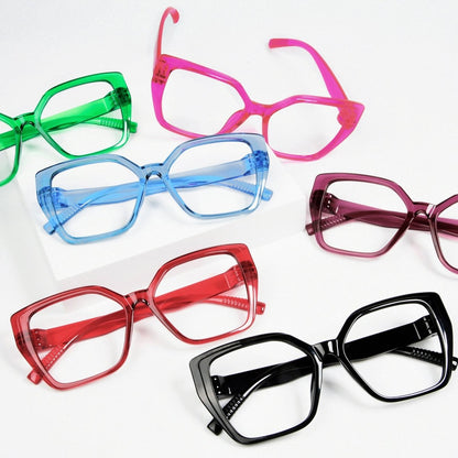 6 Pack Metalless Screwless Oversized Reading Glasses R2314eyekeeper.com