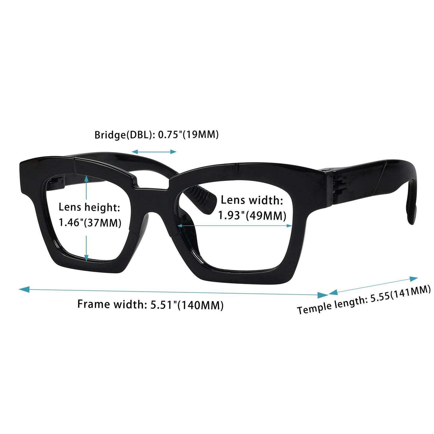 6 Pack 30% Blue Light Blocking Metalless Screwless Glasses NR2019-B15