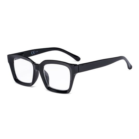 Lunettes de lecture à monture carrée tendance pour lecteurs à monture plus épaisse R9106