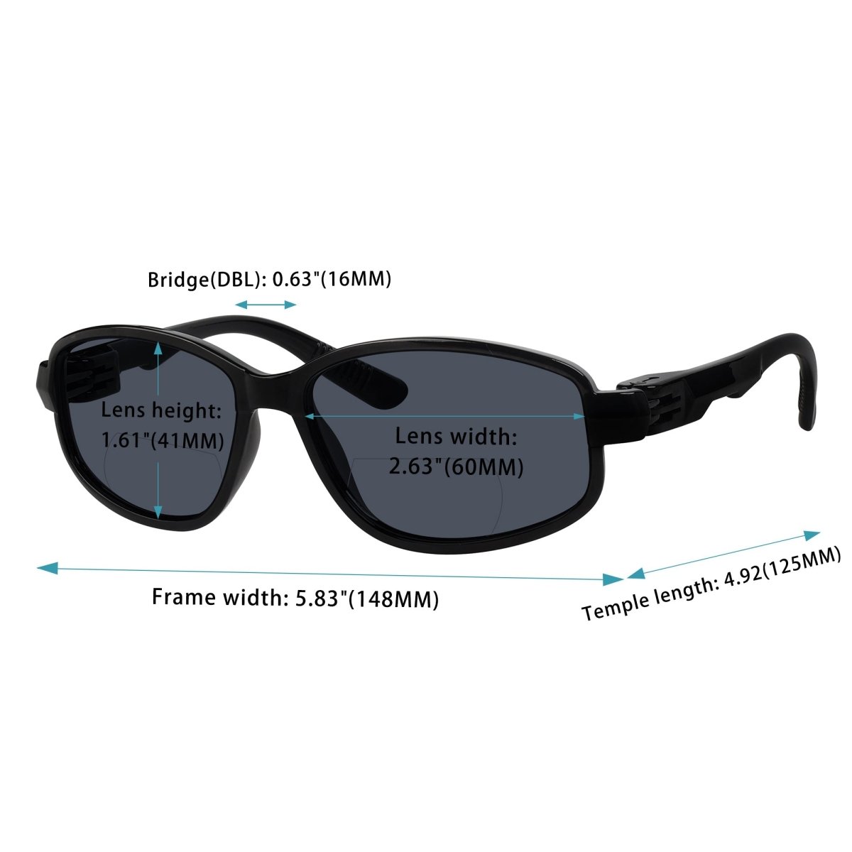 Bifocal Reading Sunglasses Metalless Screwless Spring Hinges Sunshine Readers NSG801eyekeeper.com