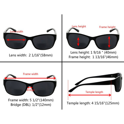 Lunettes de lecture bifocales classiques pour l'extérieur Loupes de lecture Sunshine SG821