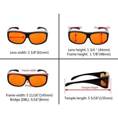 Blue Light Blocking Fitover Glasses Orange Sleeping Eyeglasses DSXM1806eyekeeper.com