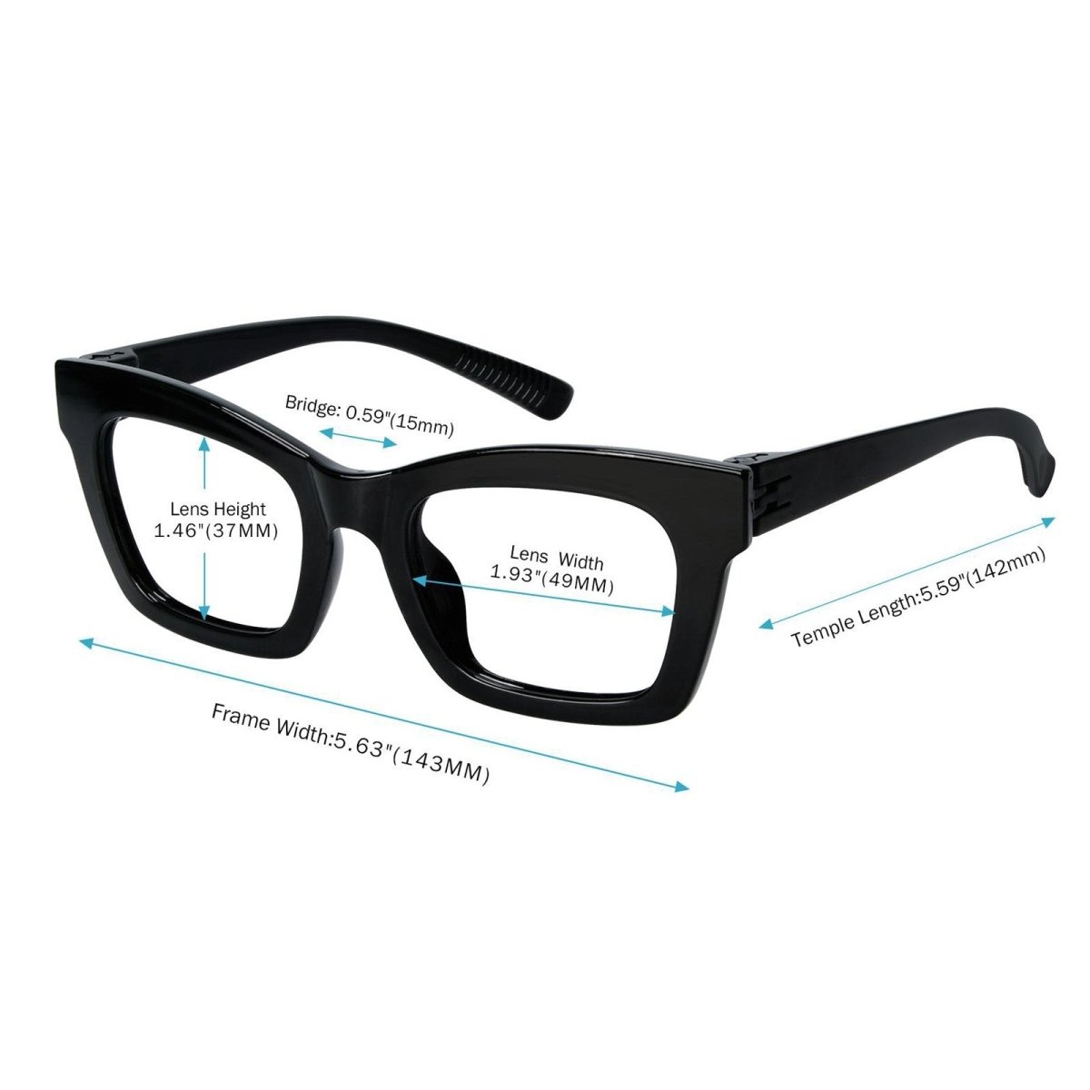 Cat - eye 30% Blue Light Blocking Glasses Metalless Screwless R2308 - B15eyekeeper.com