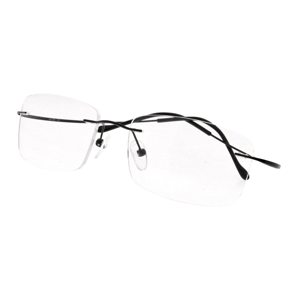 Elegant Rimless Reading Glasses Rectangle Readers R1509eyekeeper.com