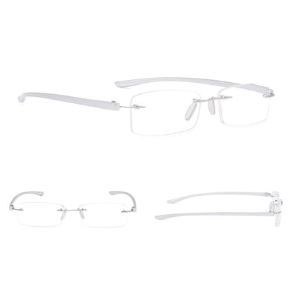 Lunettes de lecture stylisées sans monture Petites lentilles R14001-A