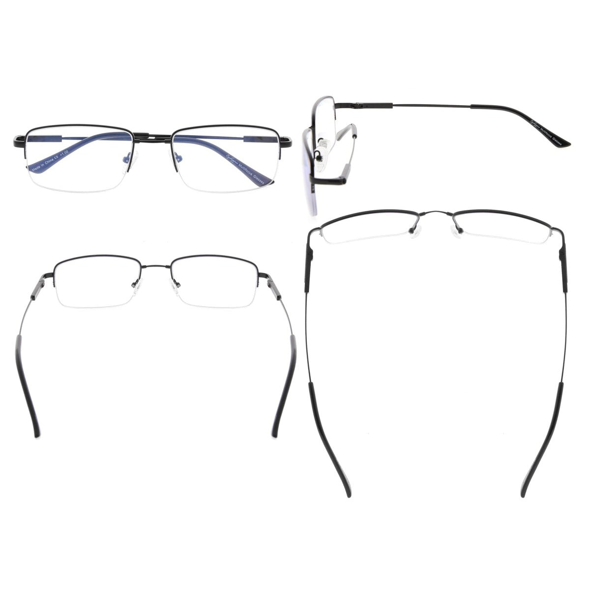 Half-rim Progressive Multifocal Reading Glasses Men M1702eyekeeper.com