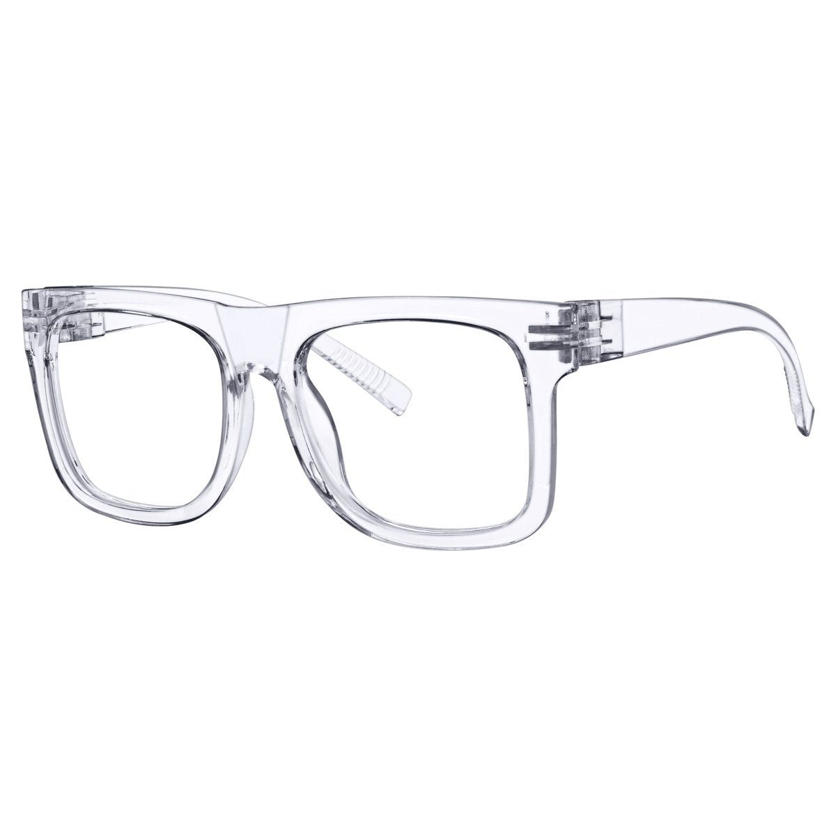 Large Frame 30% Blue Light Blocking Metalless Screwless Glasses R2316 - B15eyekeeper.com