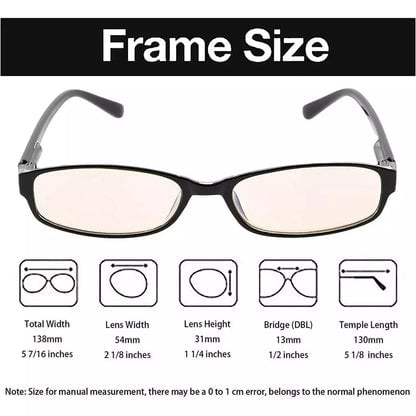 Narrow Lens Blue Light Blocking Reading Glasses 4 - CG908Keyekeeper.com