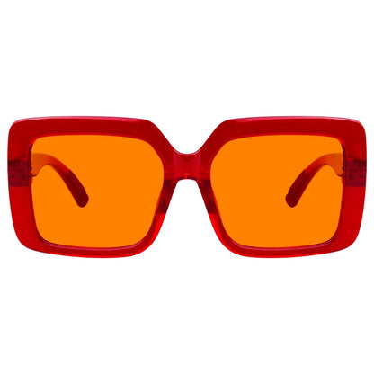 Oversized 100% Blue Blocking Glasses Orange Lens Metalless Screwless R2311 - B98eyekeeper.com