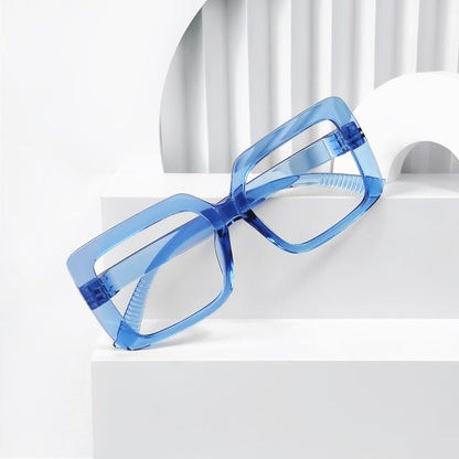 Oversized 30% Blue Light Blocking Glasses Metalless Screwless Eyewear R2311 - B15eyekeeper.com