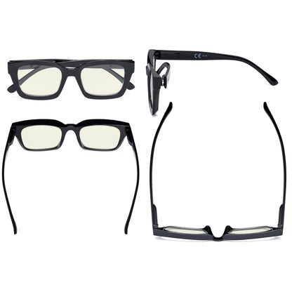 Thicker Frame Blue Light Filter Reading Glasses UVR9106