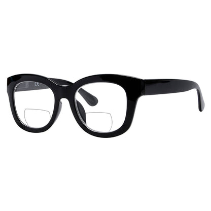 Oversized Square Trendy Classic Bifocal Reading Glasses BR1555eyekeeper.com