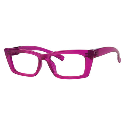 Cat-eye 30% Blue Light Blocking Metalless Screwless Eyeglasses R2501-B15