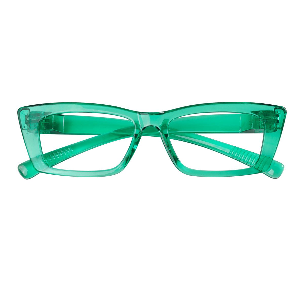 Cat-eye 30% Blue Light Blocking Metalless Screwless Eyeglasses R2501-B15